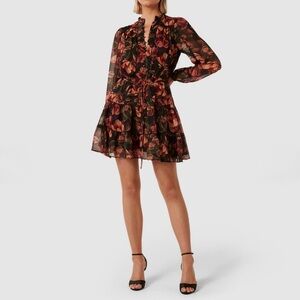 Ever New Fleur Printed Mini Dress